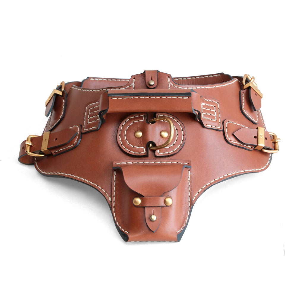 Köpek Deri Vücut Tasması 01