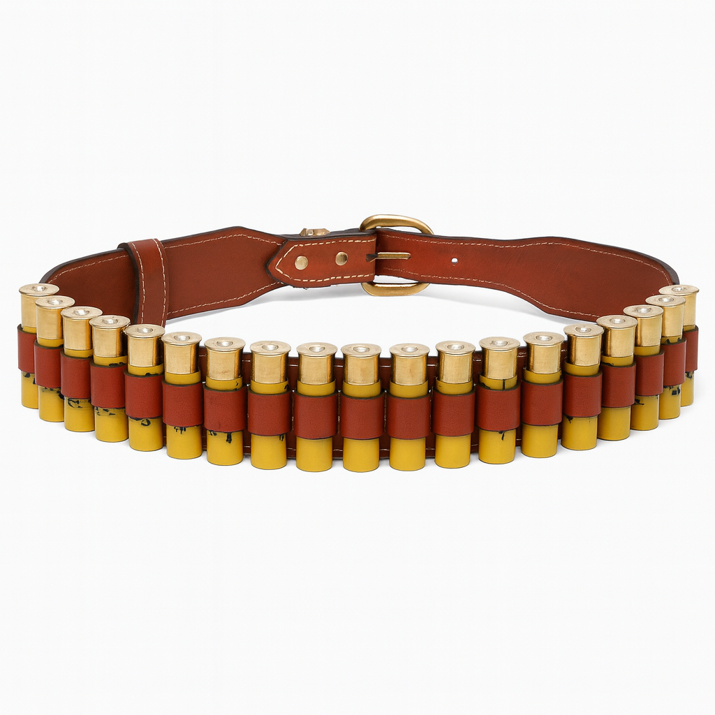 Deri Fişeklik Kemer