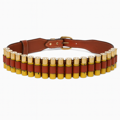 Deri Fişeklik Kemer