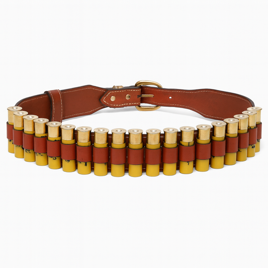 Deri Fişeklik Kemer