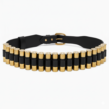 Deri Fişeklik Kemer