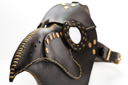 Kara Veba Deri Maske